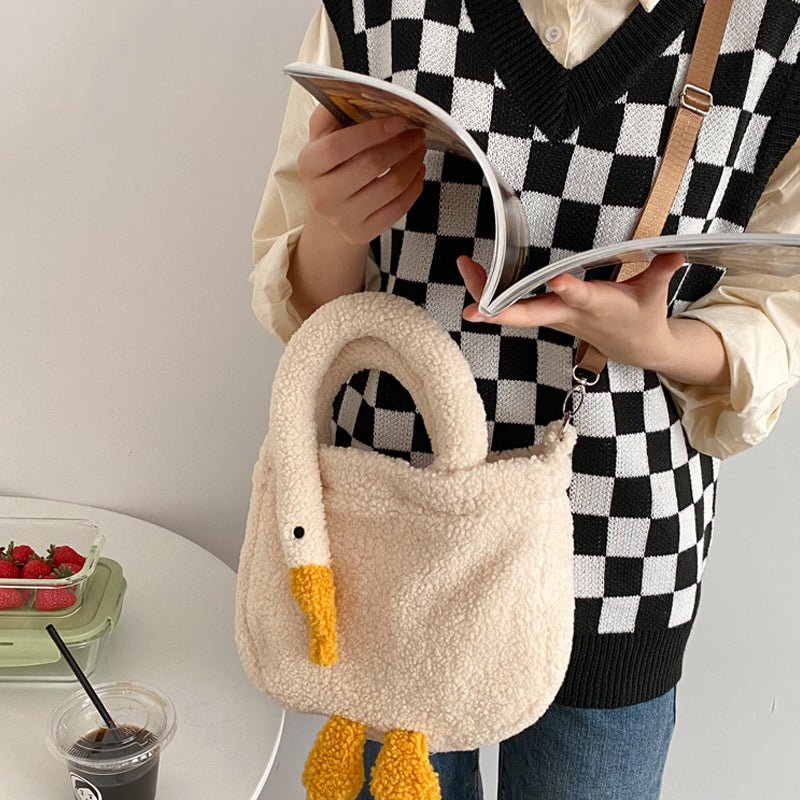 cute goose shoulder bag
