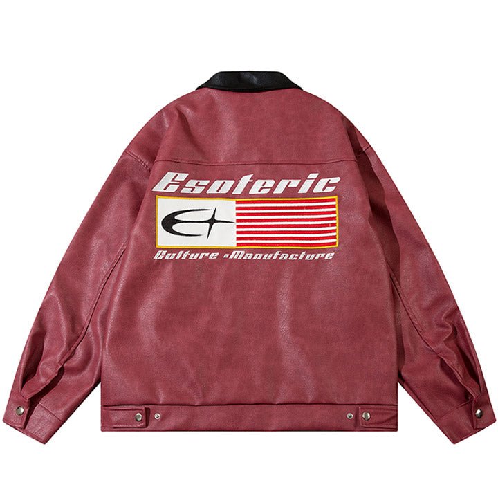 embroidery letter bomber jacket