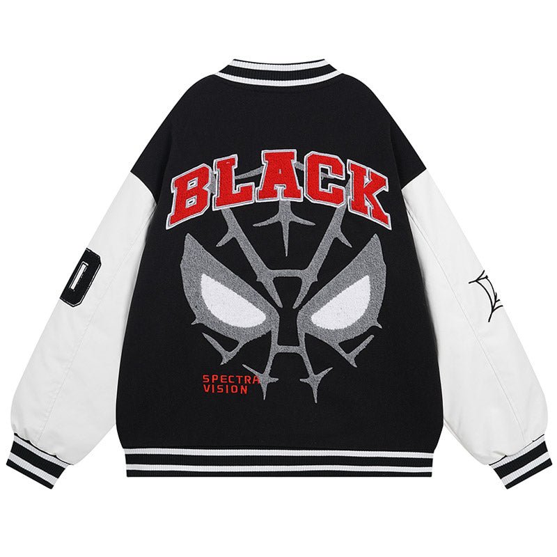 black and white spider jacket