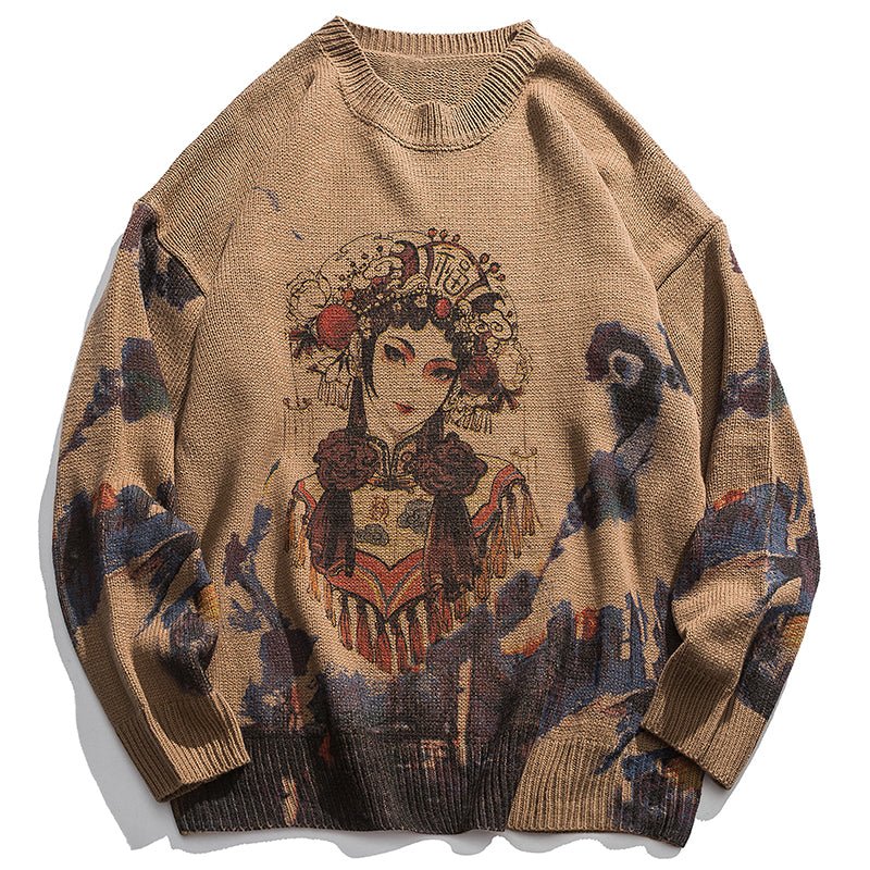 Chinese Beijing Opera sweater