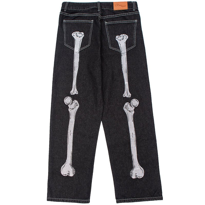 skeleton jeans
