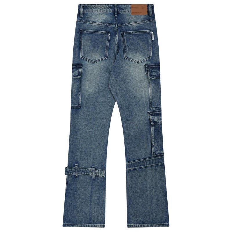 Multiple pockets cargo jeans
