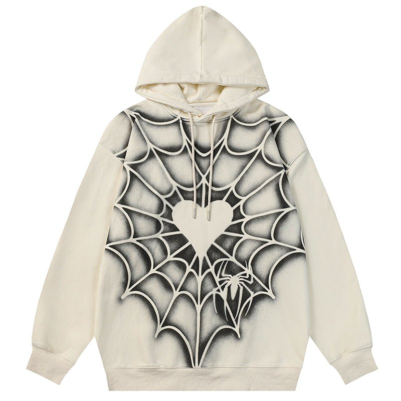 spider and heart hoodie