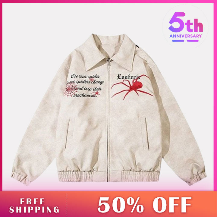 LEMANDIK® Gothic Spider PU Leather Jacket
