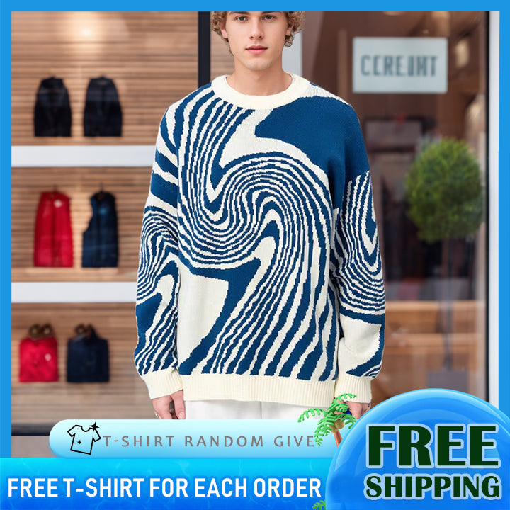 LEMANDIK® Whirlpool Pullover Sweater