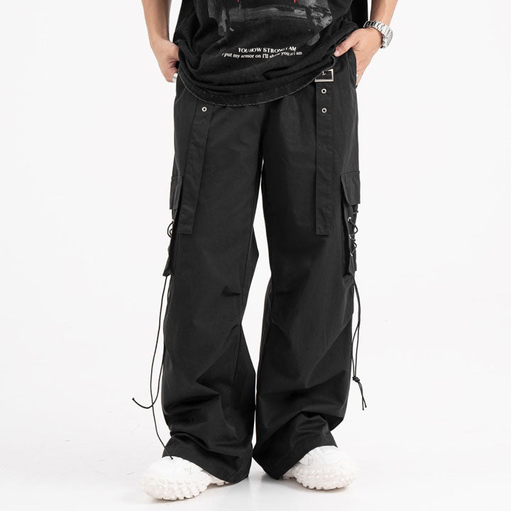 casual cargo pants with belt