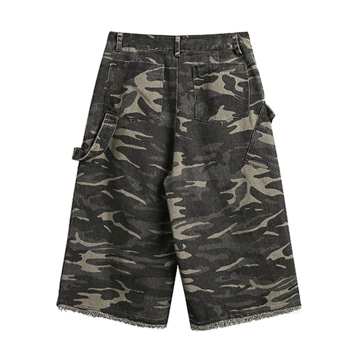 LEMANDIK® Camouflage Cargo Shorts with Pockets
