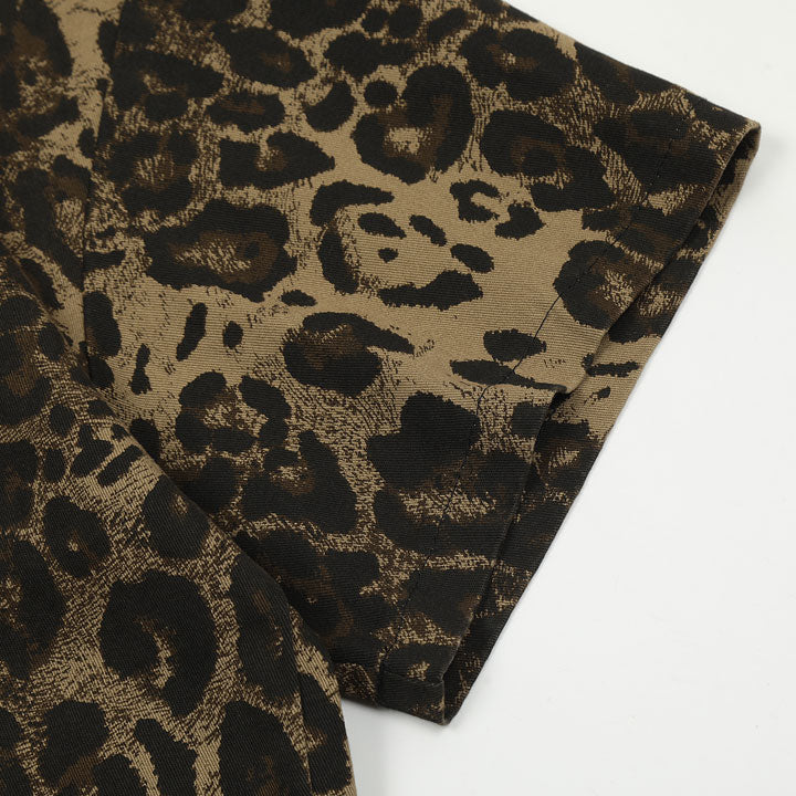 leopard short sleeve shirt for men