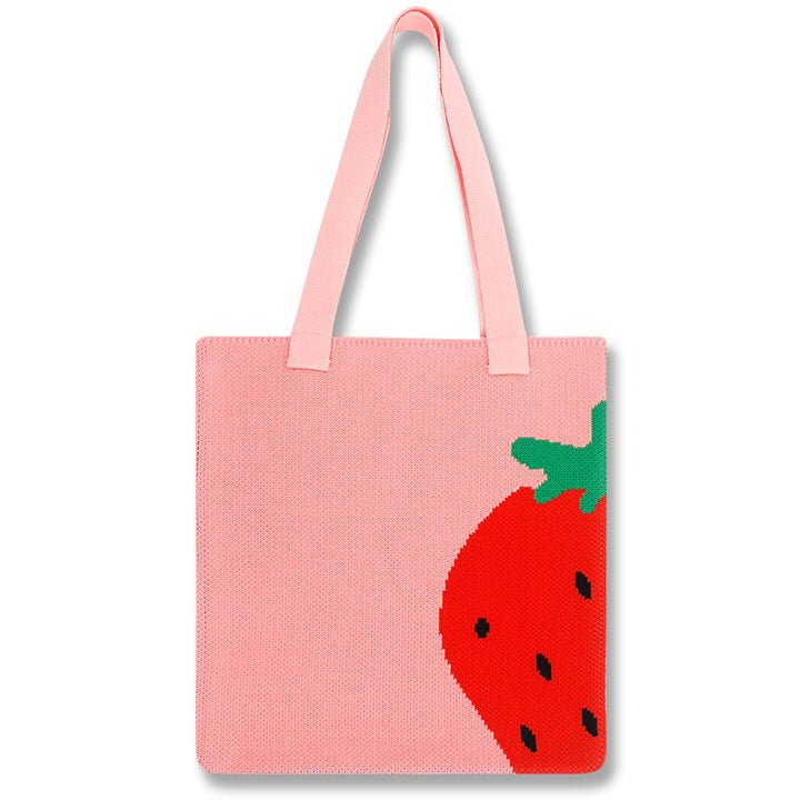 LEMANDIK® High Capacity Fruit Knitted Shoulder Bag