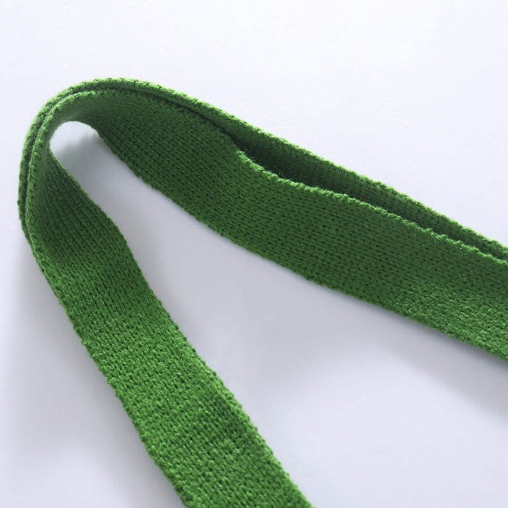 LEMANDIK® Green Knitted Rabbit Tote Shoulder Bag