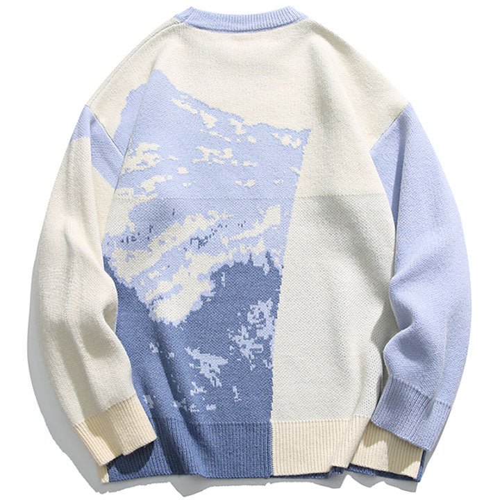 knitted Sweater Snow Mountain