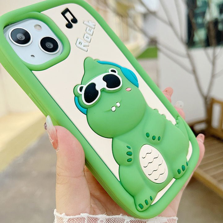 silica dinosaur phone case