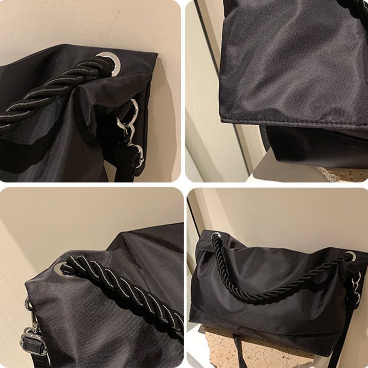 LEMANDIK® Solid Color High Capacity Foldable Oxford Crossbody Bag