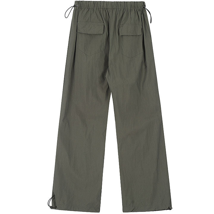 baggy style solid color pants