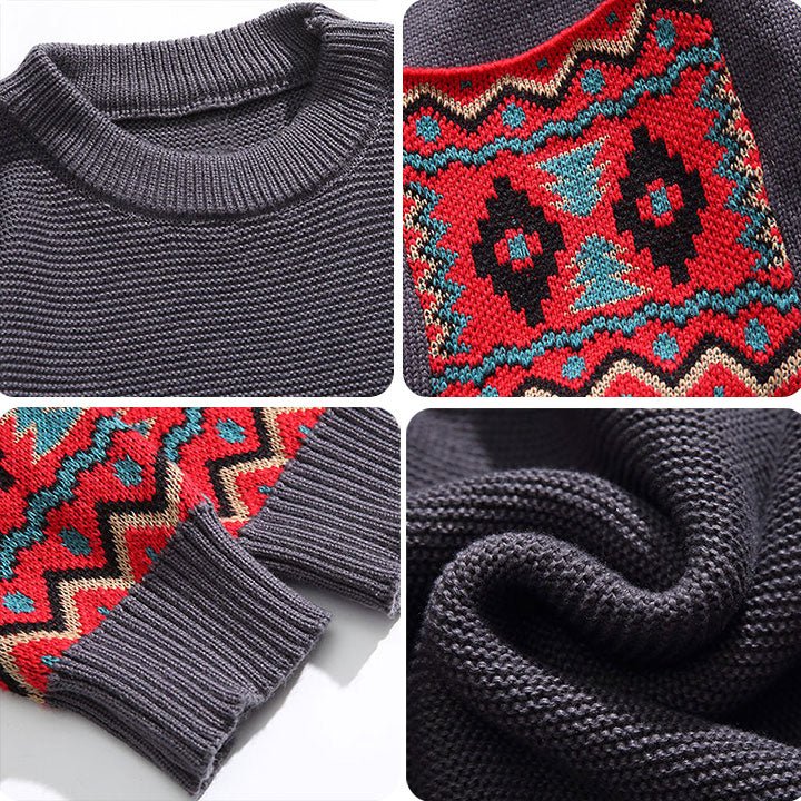 tribe pattern sweater