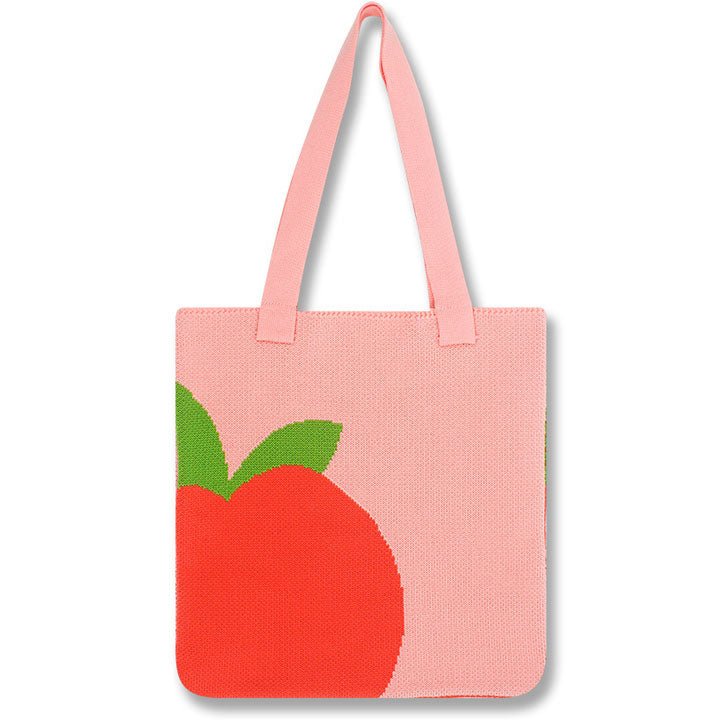 LEMANDIK® High Capacity Fruit Knitted Shoulder Bag