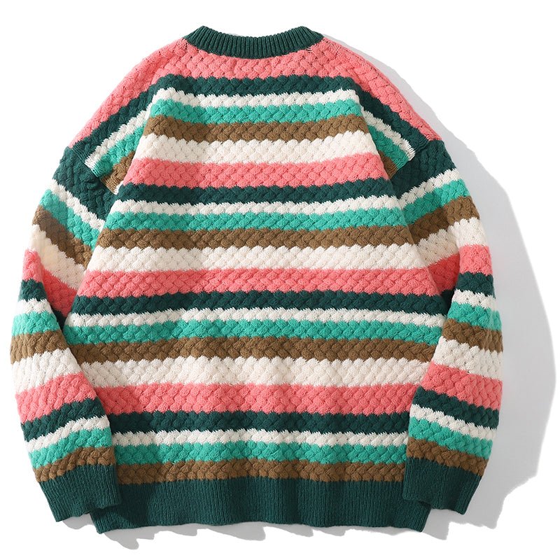Contrast Color Striped jumper