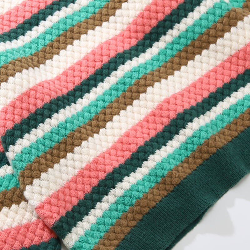 Cable Striped Sweater