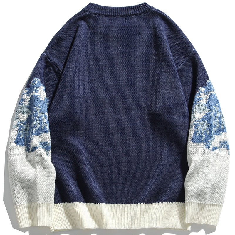 blue Snow Mountain sweater