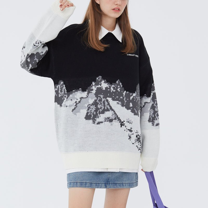 Snow Mountain knitted sweater
