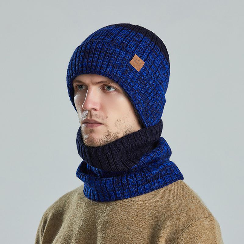 men's Fleece Knitted Wool Cap