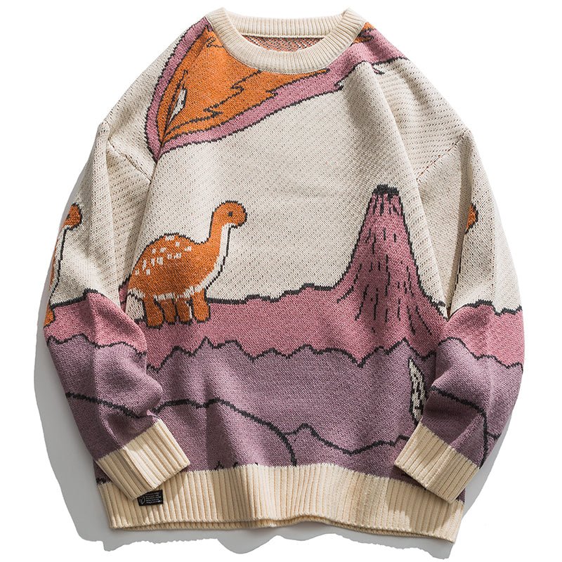 dinosaur knitted sweater