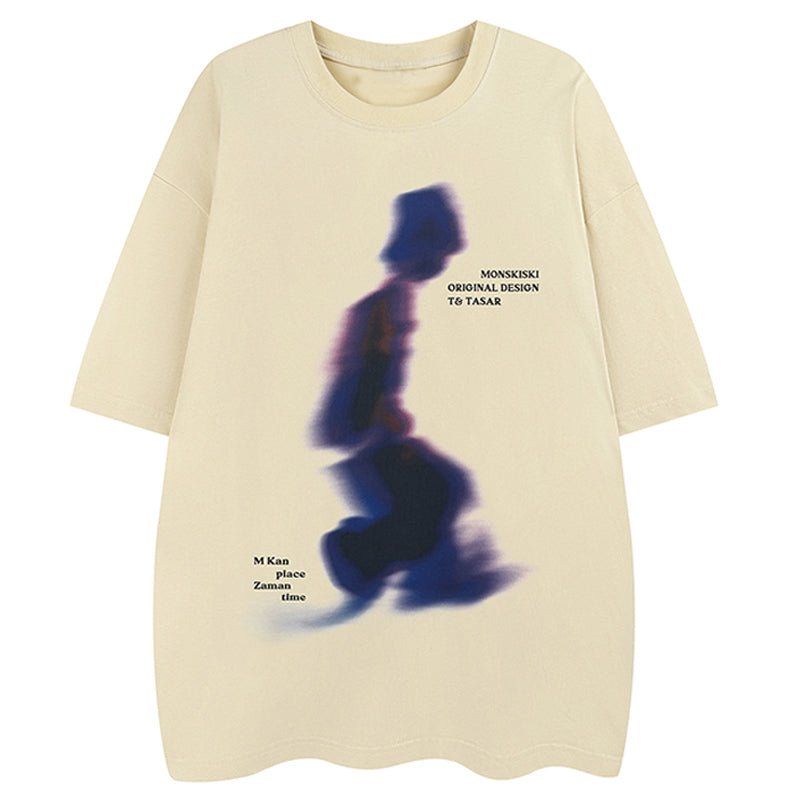oversize shadow graphic t-shirt