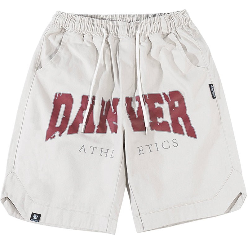 Mid Rise lettering shorts