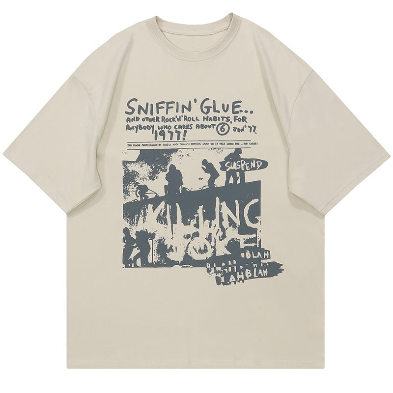 Lemandik T-shirt décontracté SNIFFIN'GLUE