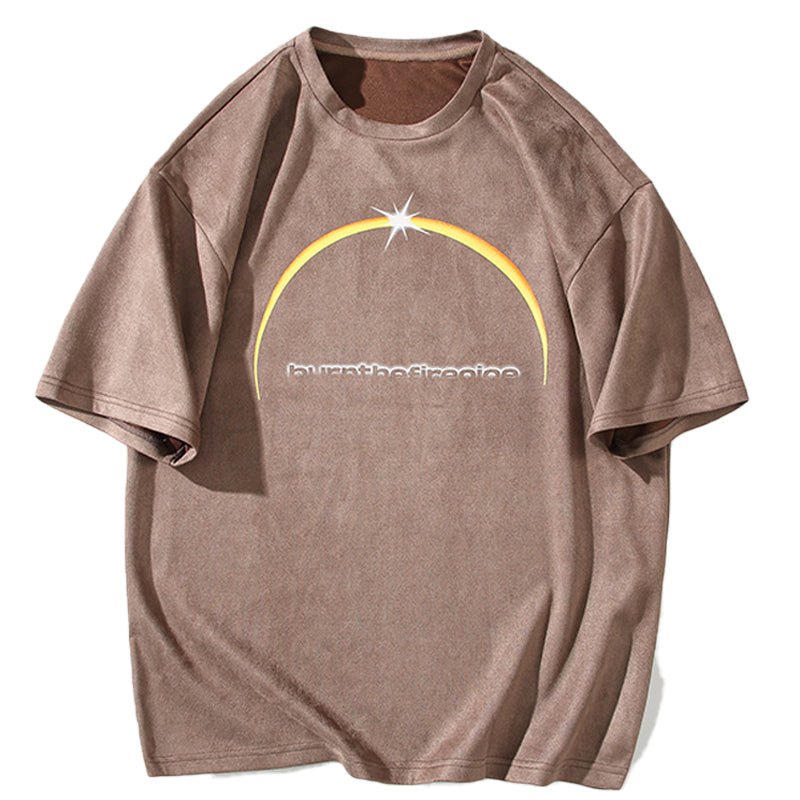 Brown suede t-shirt