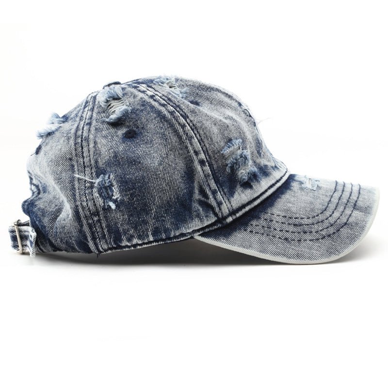 distressed baseball caps