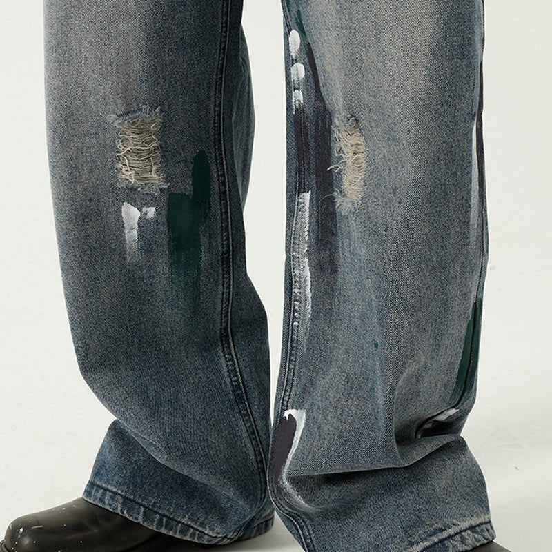 baggy graffiti jeans for men