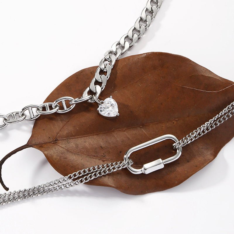 Rhinestone Heart necklace
