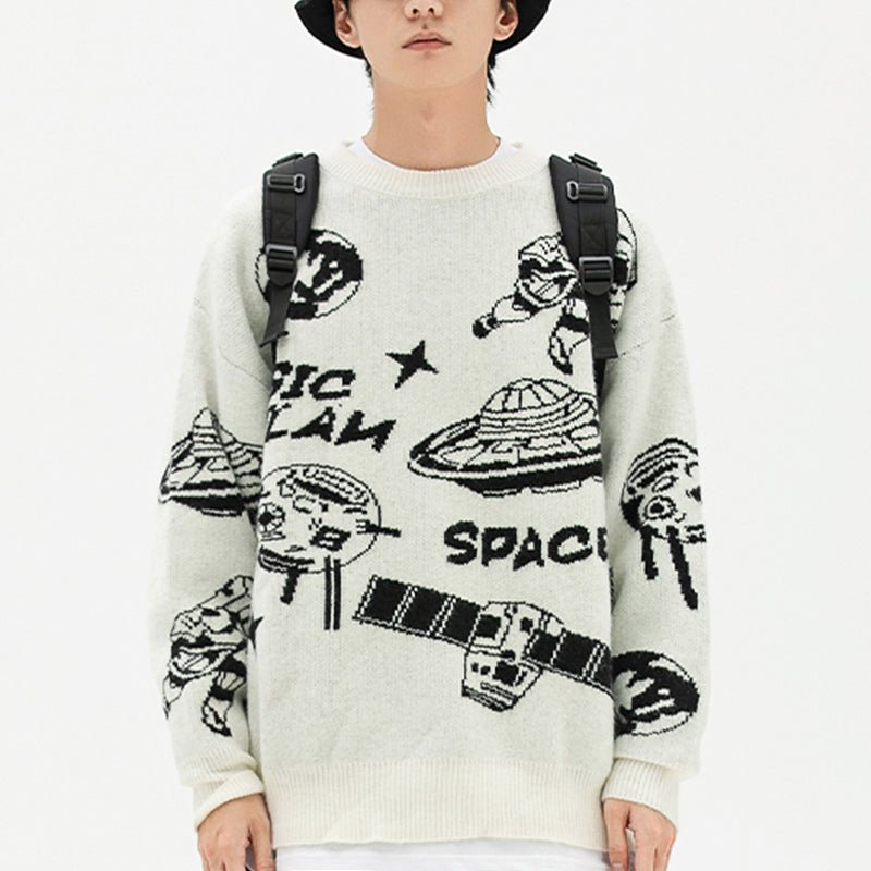 men space station sweater