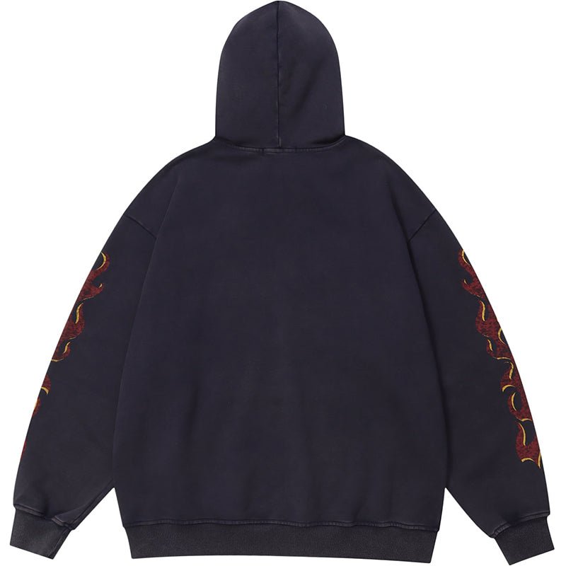 flame graphic  hoodie
