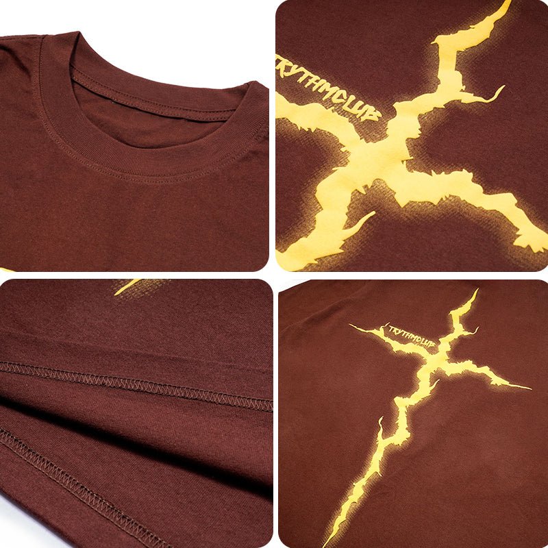 men's lightning print t-shirt