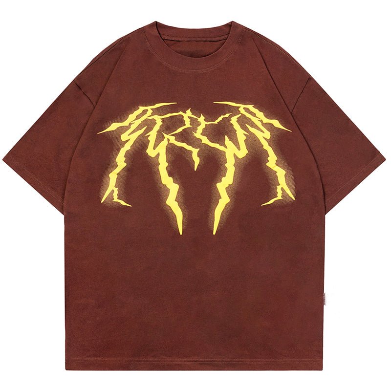 vintage t-shirt lightning print