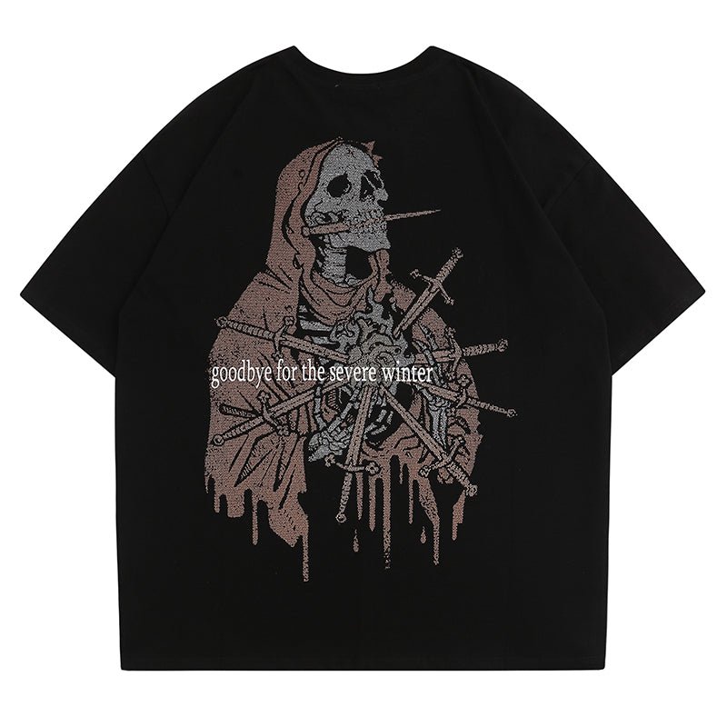 Bold skull graphic t-shirt