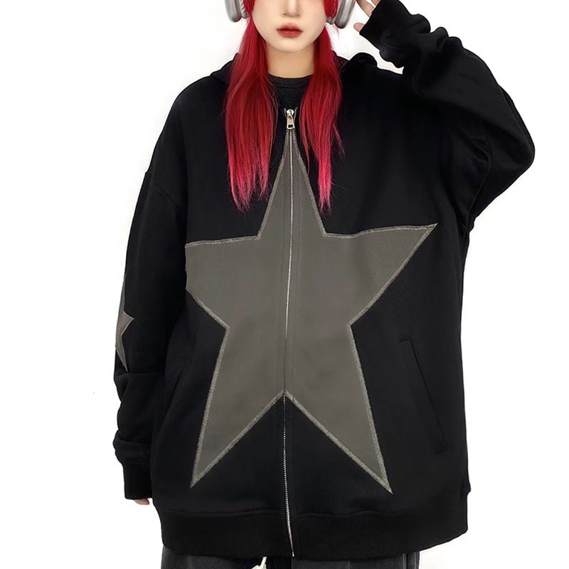 streetwear star hoodie
