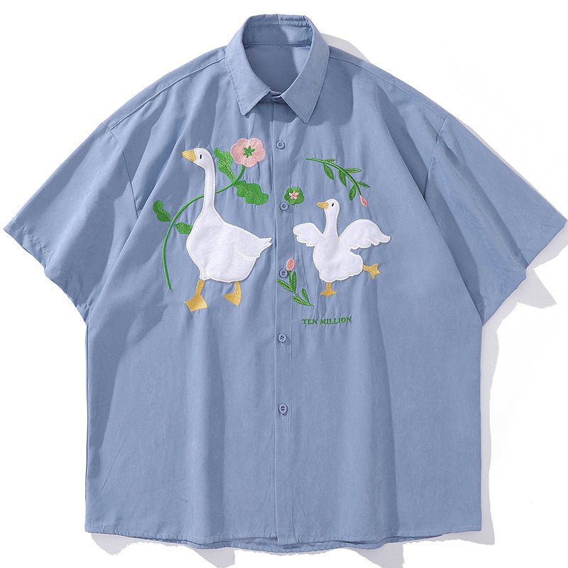button down shirt goose