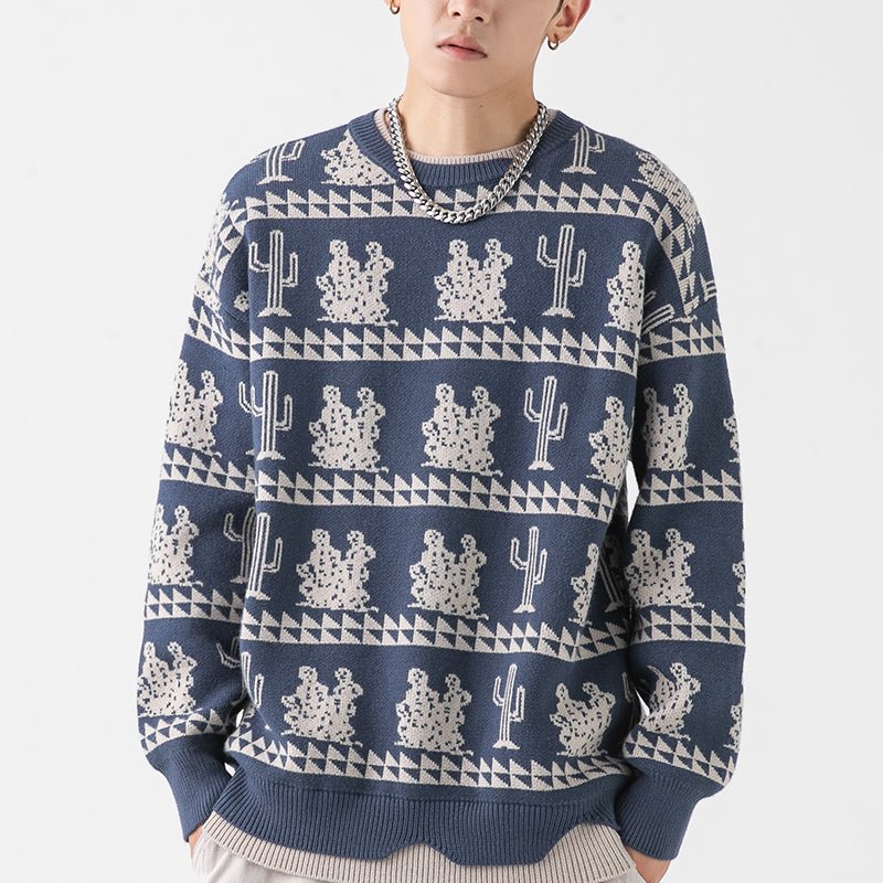 cactus knitted sweater