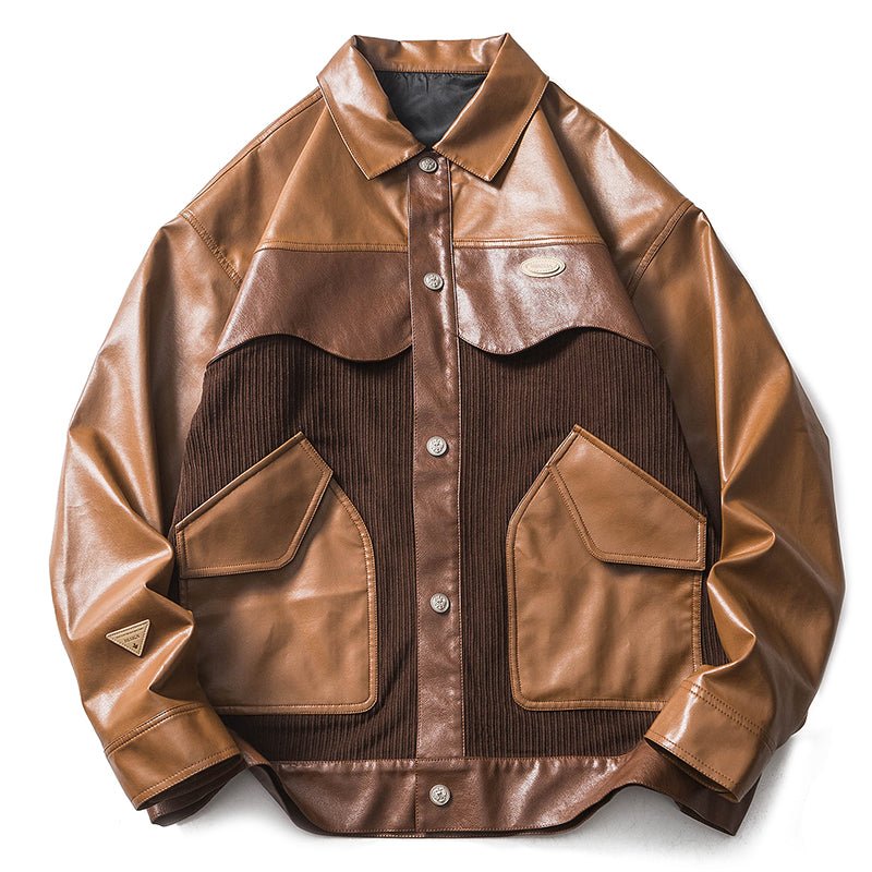  now millennial PU leather jacket