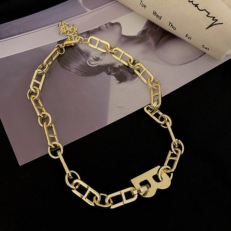 LEMANDIK Letter B Necklace Jewelry
