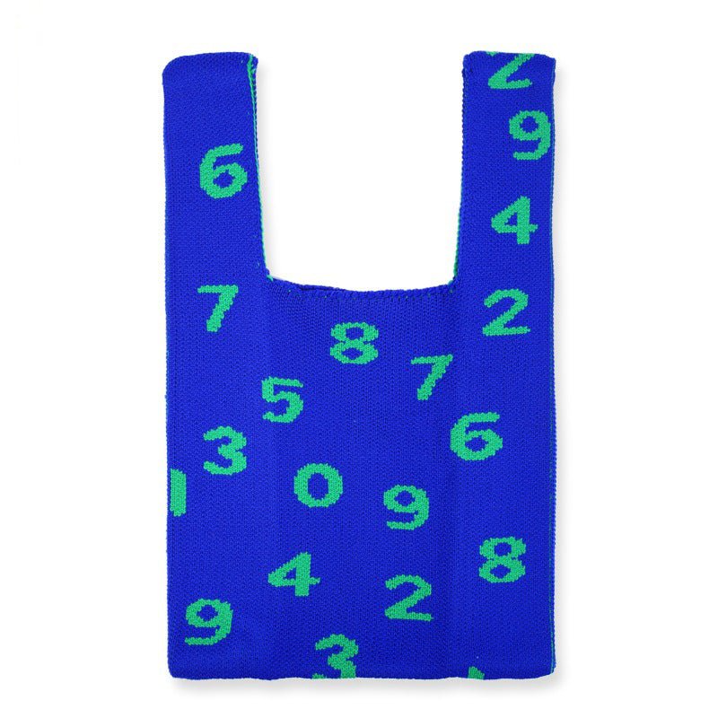 Lemandik Number Knitted Handbag