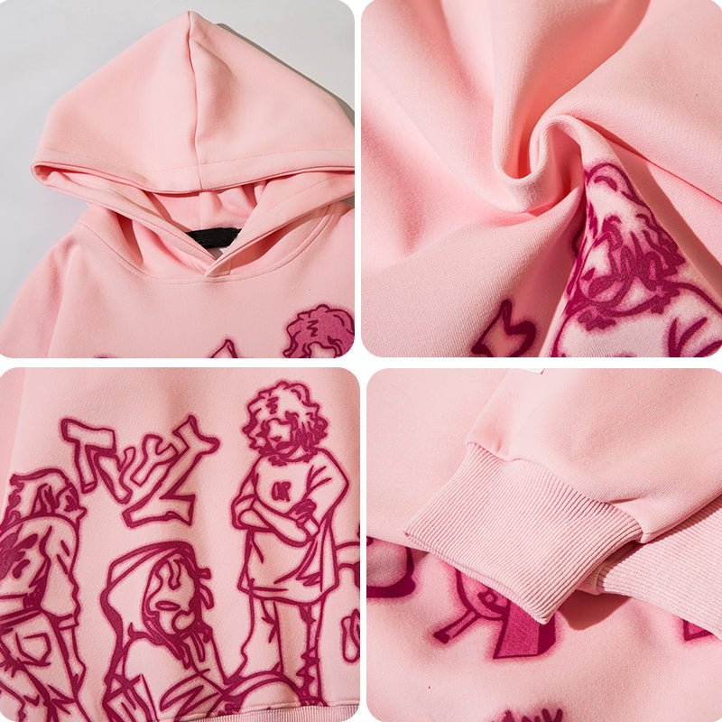 pink Y2K hoodie