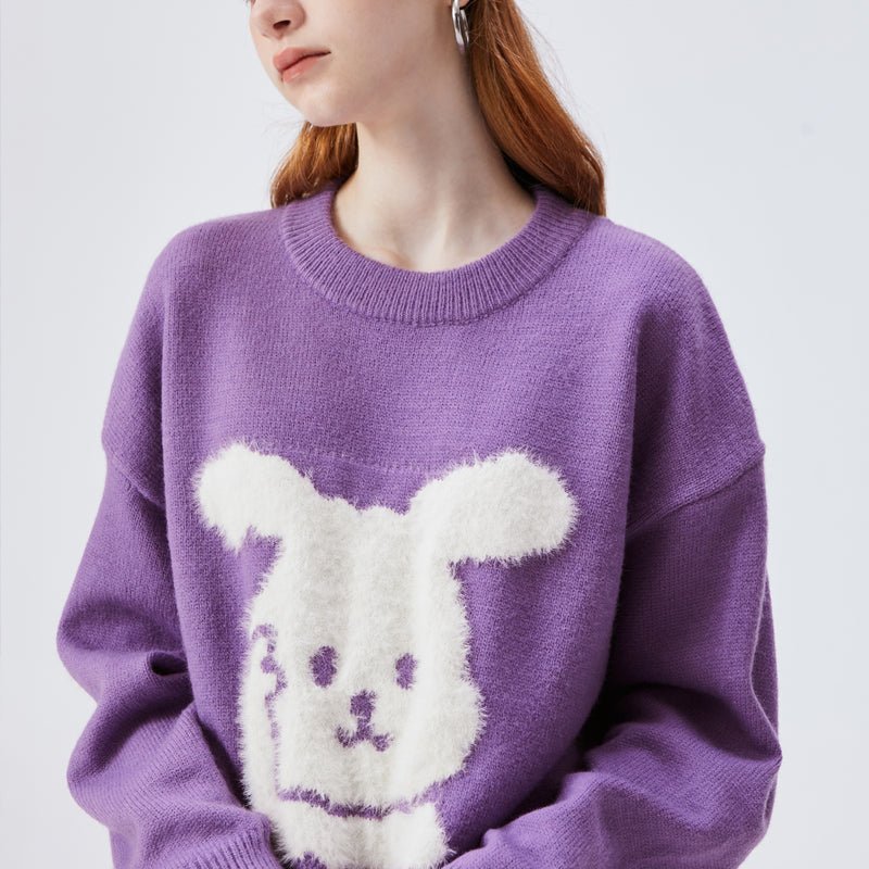 women's cute sweater with rabbit