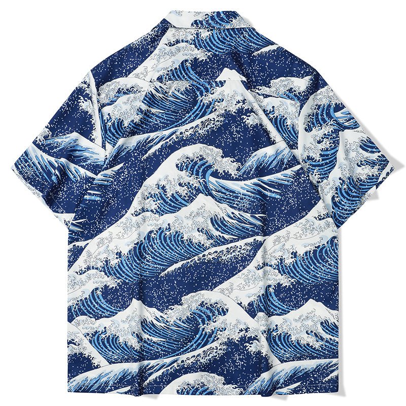 short sleeve shirt sea wave