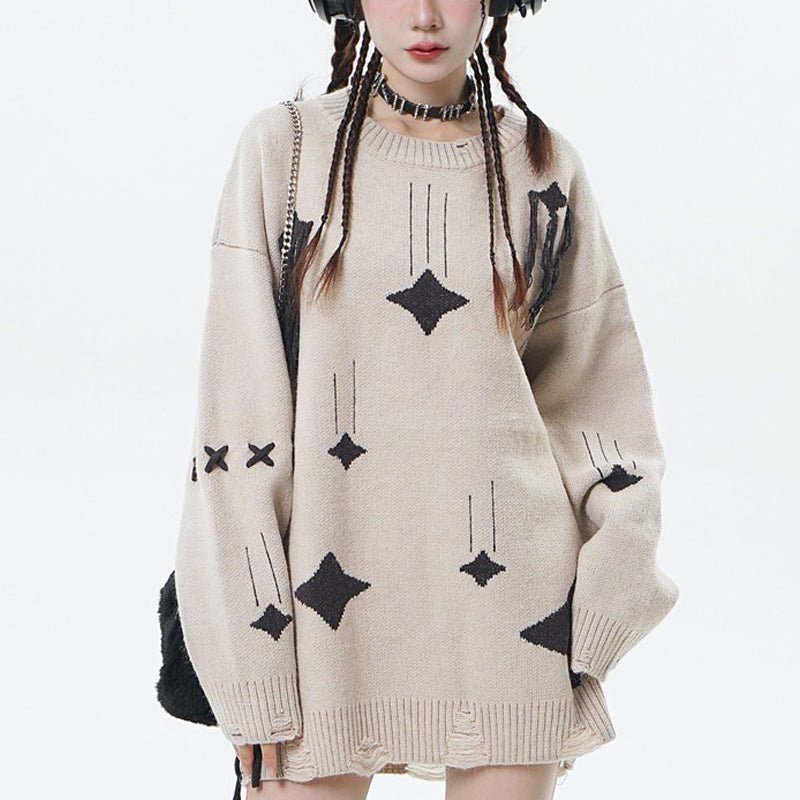 knitted star sweater