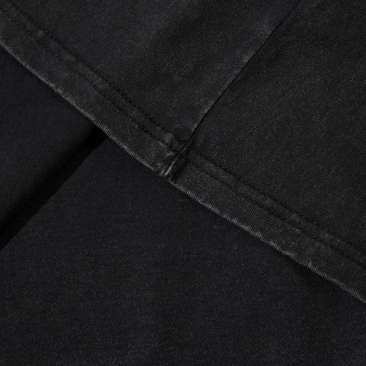 black washed t-shirt with stylish pattern