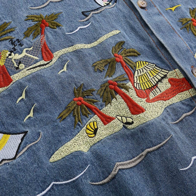 beach side short sleeve shirt